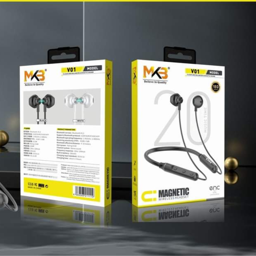 MKB V01 Magnetic ENC Wireless Neckband